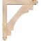 Ekena Millwork Merced Arts and Crafts Smooth Bracket w/ Offset Brace, Douglas Fir, 5 1/2"W x 30"D x 34"H BKT0604X30X34MRC03SDF - alternate 2